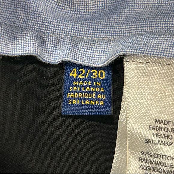 Polo Ralph Lauren Pants Men’s 42/30 Black Chino Straight Leg - Picture 5 of 9